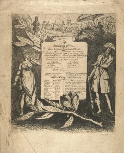 Programme de la représentation du 3 février 1878, salle Ventadour
