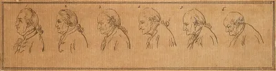 Progression of a man through the ages of fifty to a hundred