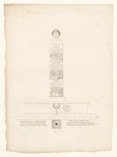 [Projet de fontaine en mémoire du général Louis Desaix] ; Monument proposé par Barthelemy Vignon BOYER 792