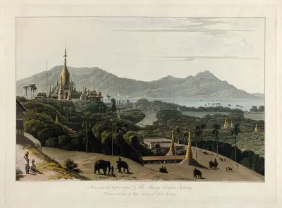 Prome, Burma, seen from a hill