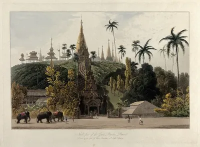 Prome (Pyay), Burma: north view of the Great Pagoda