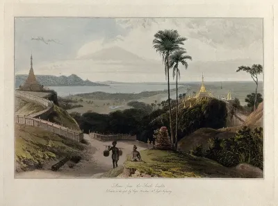 Prome (Pyay), Burma, seen from the south