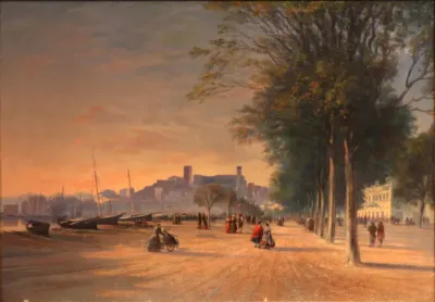 Promende du soir sur les allées.