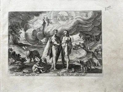 Prometheus Making Man and Animating Him with Fire From Heaven, from Ovid's Metamorphoses (Book 1)