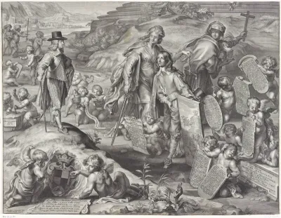 Promotieprent van Claudius von Collalto (1645), onderste deel