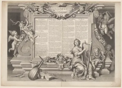 Promotieprent van Ludovicus Nicolaus le Tellier en Ludovicus Franciscus le Tellier
