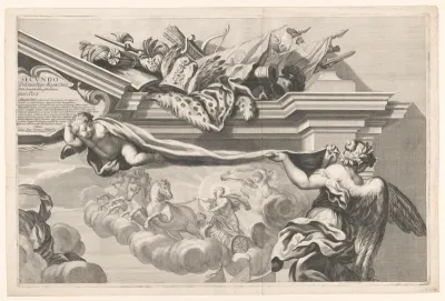 Promotieprent voor Joannes Baptista a Pfeiffersberg (blad voor rechtsboven)