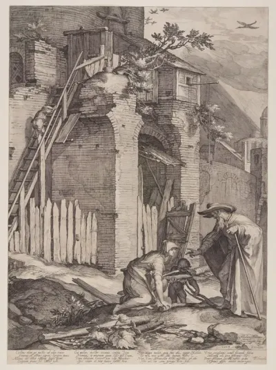 Prophet Elijah with the Widow of Zarephath