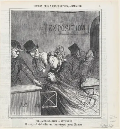 Proposal for an improvement, from 'Exhibition sketches,' published in Le Charivari, May 24, 1864
