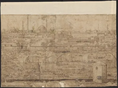 Prospect of Constantinople, Sheet 8, Melchior Lorck