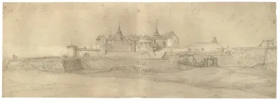 Prospekt af Akershus fæstning ved Oslo
