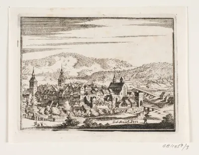 Prospekt af en stad