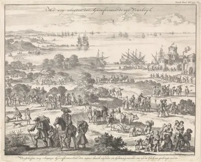 Protestanten vluchten uit Frankrijk na de herroeping van het Edict van Nantes, 1685-1686