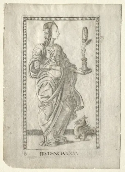 Prudence (from the Tarocchi, series B: Cosmic Principles & Virtues, #35)