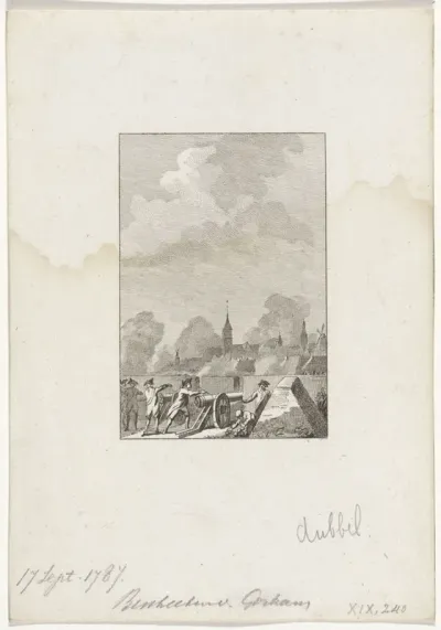 Pruisen beschieten Gorinchem, 1787