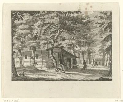 Pruisische wacht bij de Leidsepoort te Amsterdam, 1787