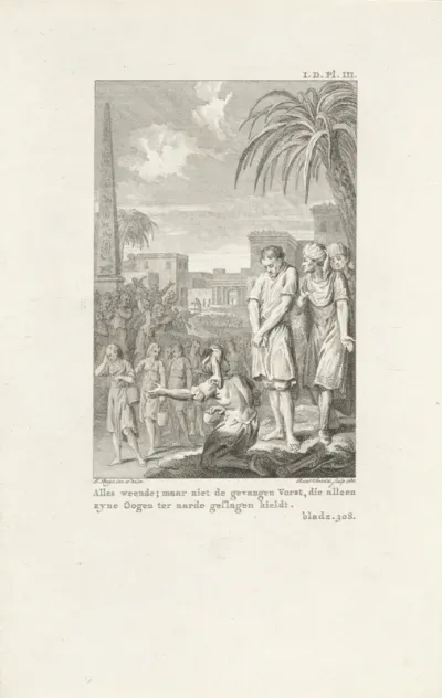 Psammetichus III gevangen genomen door Cambyses II
