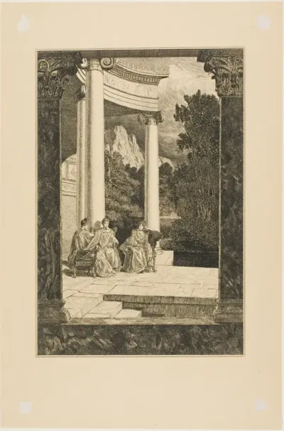 Psyche and her Sisters, plate 18 from Cupid and Psyche