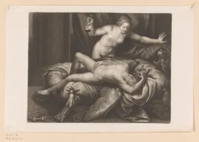 Psyche bekijkt de slapende Cupido