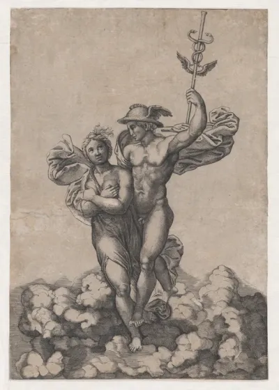 Psyche carried by Mercury to Olympus