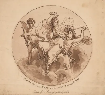 Psyche Carried by Zephyr to the Palace Built by Cupid