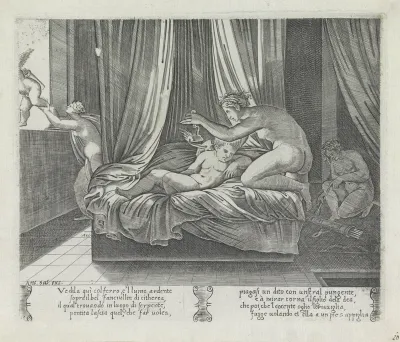 Psyche en de slapende Amor
