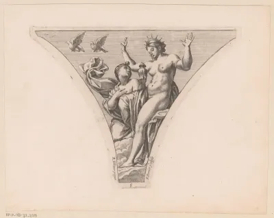 Psyche geeft Venus de kruik van Proserpina