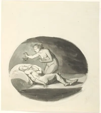 Psyche og den sovende Amor