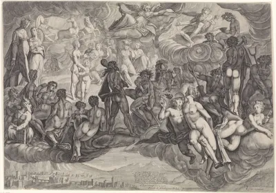 Psyche wordt door Mercurius naar Olympus gebracht