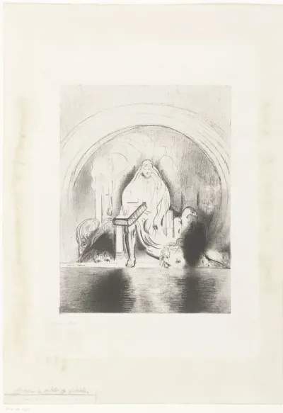 Puis je vis, dans la main droite de celui qui était assis sur le trone, un livre écrit dedans et dehors, scellé de sept sceaux
