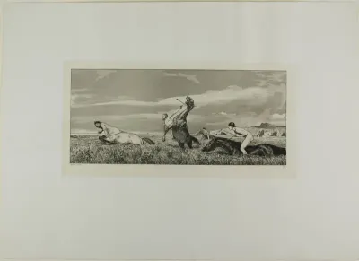 Pursued Centaur, plate three from Intermezzos