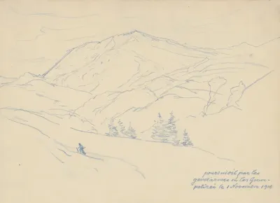 Pursued (Ranger in a Mountain Landscape)