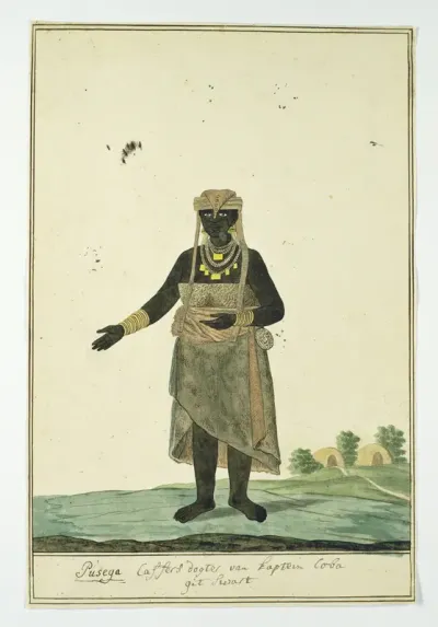 Pusega, daughter of Coba (or Kobé), a chief of the Gqunukhwebe tribe