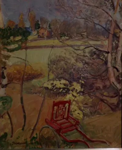 Pushcart in the Garden