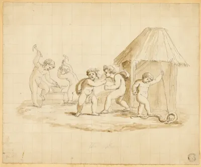 Putti Enacting Mythological Scenes