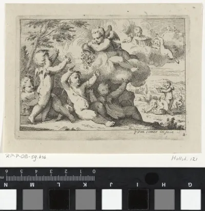 Putti met bloemen
