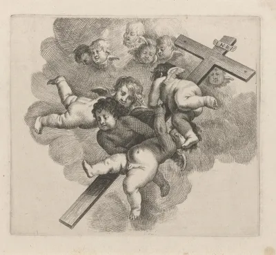 Putti met het kruis