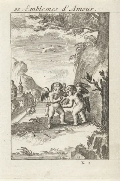Putti met juwelenkistje