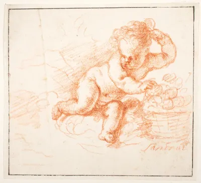 Putti samler frugt