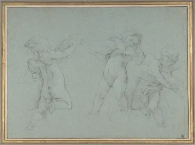 Putti Supporting a Garland