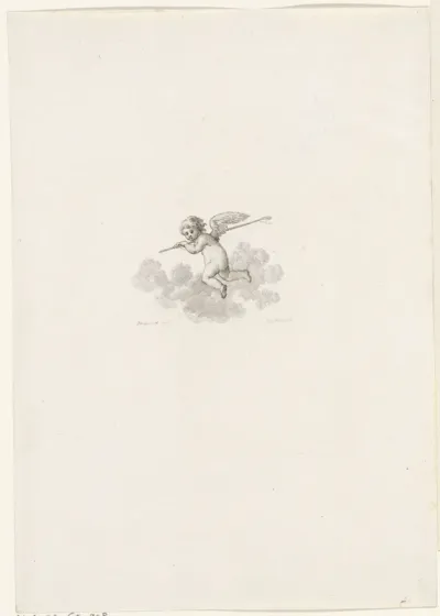 Putto met een lange stok