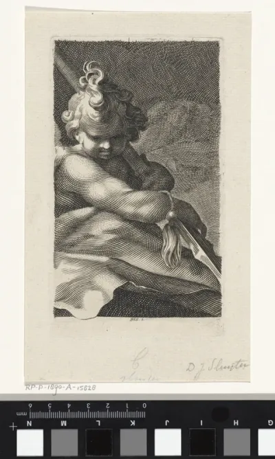 Putto met een speer