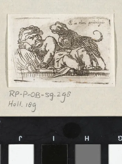 Putto met hond