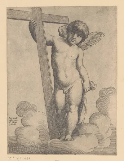 Putto met kruis