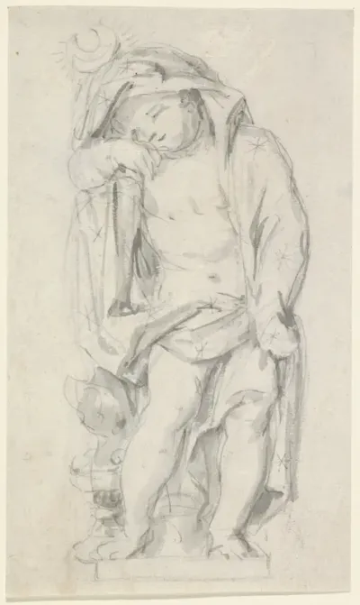 Putto met sterrenmantel