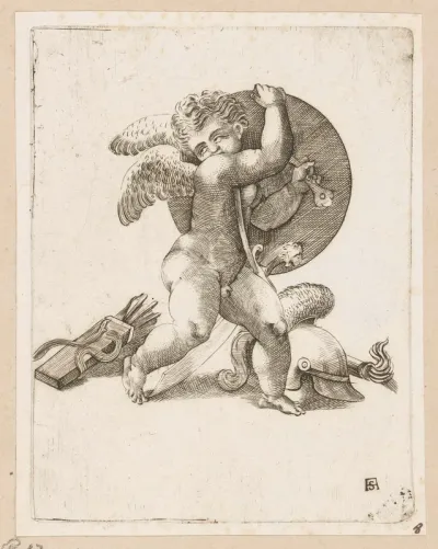 Putto met wapens