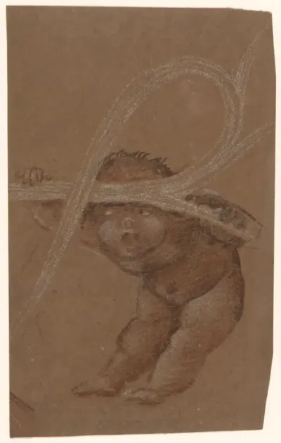 Putto Study, for the lid of the Graham Family Piano