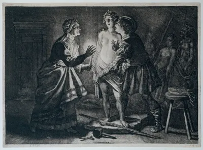 Pygmalion in Love with his Statue