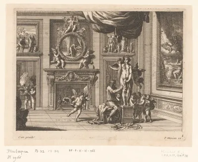 Pygmalion in zijn atelier