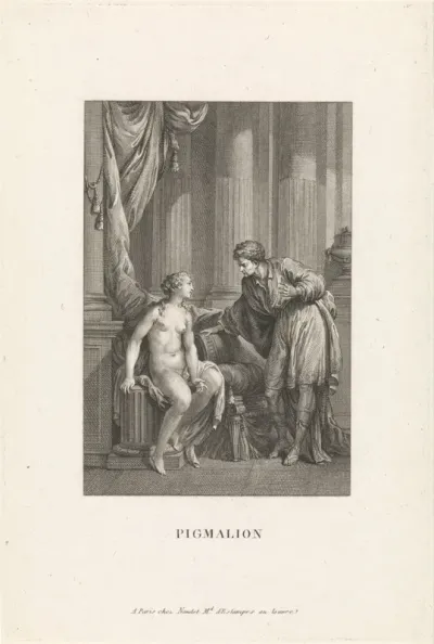 Pygmalion spreekt met Galatea